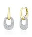 SHY CREATION Diamond Pavé Earrings
