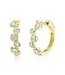 SHY CREATION Bailey - Diamond Bezel Hoop Earrings