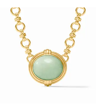 JULIE VOS Portofino Demi Necklace - Aqua Jade