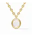 JULIE VOS Laguna Statement Necklace - Iridescent Clear Crystal