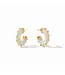 JULIE VOS Small Colette Hoops - Alabaster