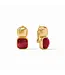 JULIE VOS Catalina Clip - Iridescent Ruby Red