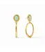 JULIE VOS Portofino Statement Earrings - Aqua Jade