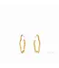 JULIE VOS Small Gardenia Textured Hoops