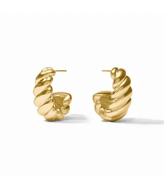JULIE VOS Medium Ravello Statement Hoops - Gold
