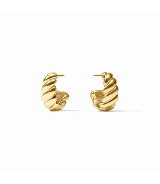 JULIE VOS Small Ravello Statement Hoops - Gold