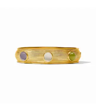 JULIE VOS Cobblestone Stone Hinge Bangle - Multi Stone