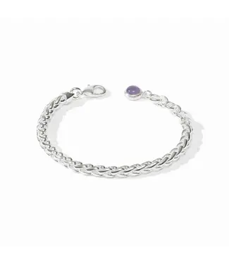 JULIE VOS Silver Cobblestone Link Bracelet