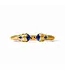 JULIE VOS Gold Cannes Demi Cuff - Iridescent Sapphire Blue