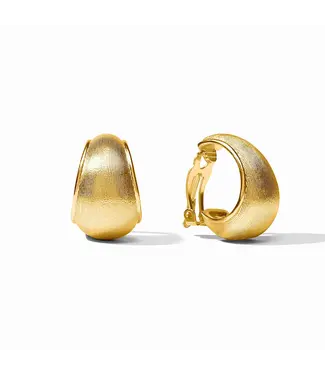 JULIE VOS Gold Cobblestone Hoop Clips