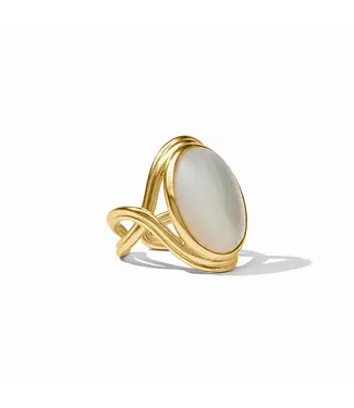 JULIE VOS Essex Statement Ring - Mother of Pearl (size 8/9)