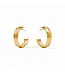 JULIE VOS Medium Gold Cobblestone Hoops