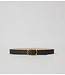 B-LOW THE BELT Kyra Leather Belt - Black/Gold