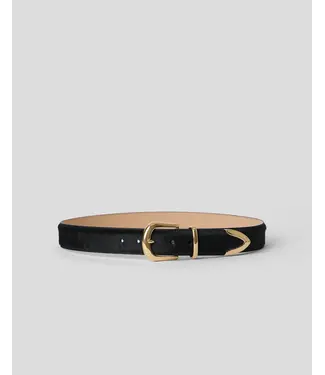 B-LOW THE BELT Marc Calf-Hair Leather Belt