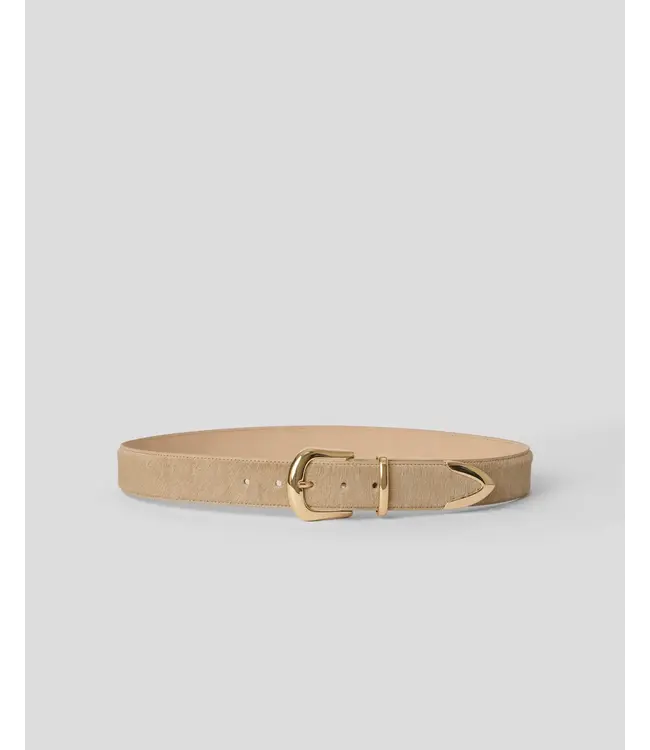 B-LOW THE BELT Marc Calf-Hair Leather Belt