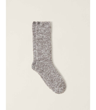 BAREFOOT DREAMS Cozy Heathered Socks - Charcoal/White