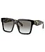 PRADA Black-Gradient Square Sunglasses