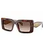 PRADA Havana Rectangular-Pillow Sunglasses