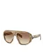 PRADA Light Beige Horn Sunglasses