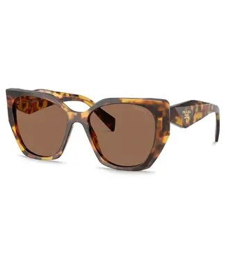 PRADA Honey Tortoise Square-Butterfly Sunglasses