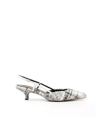 MISSONI Knitted Check Patterned Fiona Slingback Mules