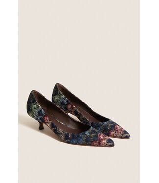 MISSONI Dark Minibutton Lace Grace Heels