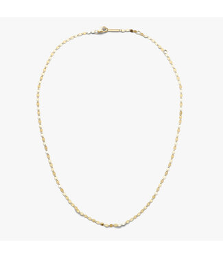 LANA JEWELRY 15" Petite Nude Chain Choker - Yellow Gold