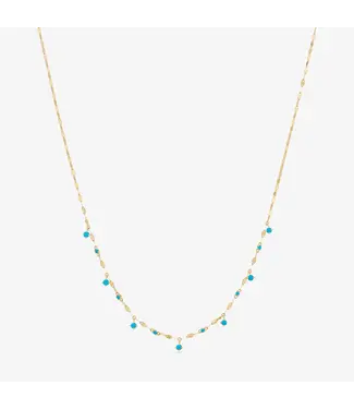 LANA JEWELRY Turquoise Dangle Necklace
