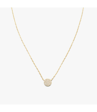 LANA JEWELRY 18" Diamond Circle Pendant Necklace