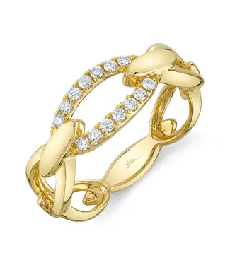 SHY CREATION Diamond Link Ring