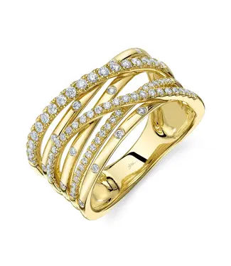 SHY CREATION Diamond Bridge Ring