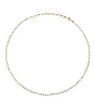 SHY CREATION Cultured Pearl Tennis Necklace