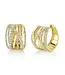 SHY CREATION Diamond Bridge Hoop Earrings