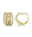 SHY CREATION Diamond Bridge Hoop Earrings