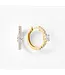 SHY CREATION Diamond Huggie Earrings