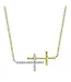 SHY CREATION Diamond Sideways Cross Necklace