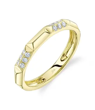 SHY CREATION Diamond Geometric Band
