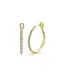 SHY CREATION Diamond Hoop Earrings