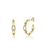 SHY CREATION Diamond Link Hoop Earrings