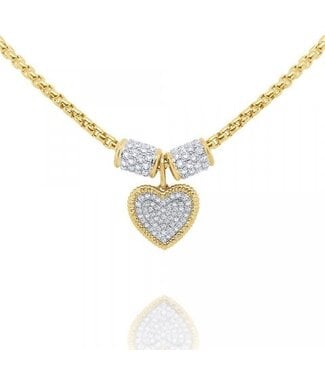 KC DESIGNS Diamond Pave Heart Necklace