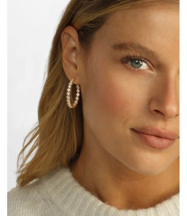 Melinda Maria Baroness Gold Hoops