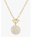 Melinda Maria Love Letters Medallion Necklace - M