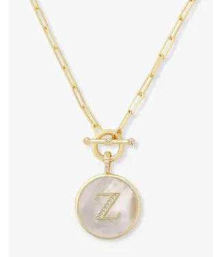 Melinda Maria Love Letters Medallion Necklace - Z