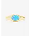 Melinda Maria She's a Boss Blue Opal Signet Ring
