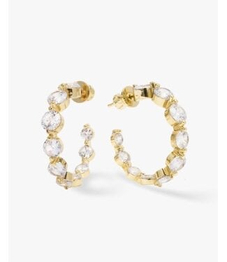 Melinda Maria She's an Icon Gold Hoops