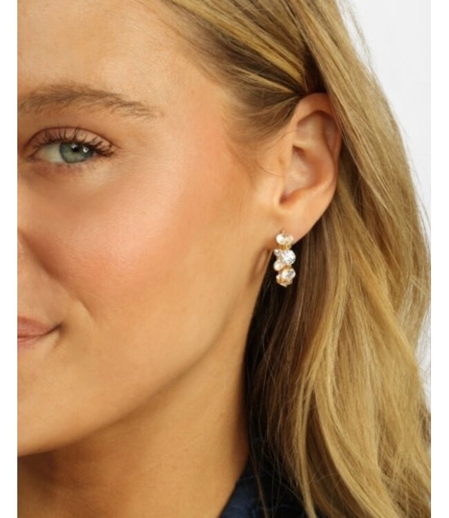 Melinda Maria She's an Icon Gold Hoops