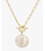 Melinda Maria Love Letters Medallion Necklace - J