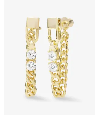 Melinda Maria Julian Loves Diamonds Soft Hoops