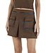 Tess Faux Suede Mini Skirt