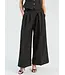VILAGALLO Black Trousers with Silver Motifs